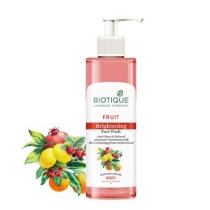 Biotique Fruit Brightening Face Wash, Ayurvedic and Organically Pure|100% Botanical Extracts