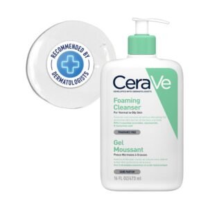 CeraVe Foaming Cleanser For Normal To Oily Skin-Dermatologist-Developed Facewash | Cleansers For Acne-Prone Skin