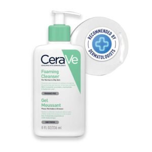 CeraVe Foaming Cleanser For Normal To Oily Skin Dermatologist-Developed Facewash Cleansers For Acne-Prone Skin