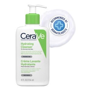 CeraVe Hydrating Cleanser For Normal To Dry Skin, Non-Foaming Face Wash with Hyaluronic Acid And Ceramides | Non-Comedogenic, Non-Irritating Cleanser