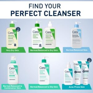 CeraVe SA Smoothing Cleanser For Dry, Rough & Bumpy Skin, contains Salicylic Acid, Ceramides & Hyaluronic acid-Dermatologist Recommended Face wash