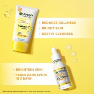 Garnier Bright Complete Facewash Vitamin C Serum