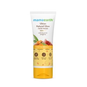 Mamaearth Ubtan Natural Glow Face Wash with Turmeric & Saffron | For Tan Removal & Skin brightening For Men & Women