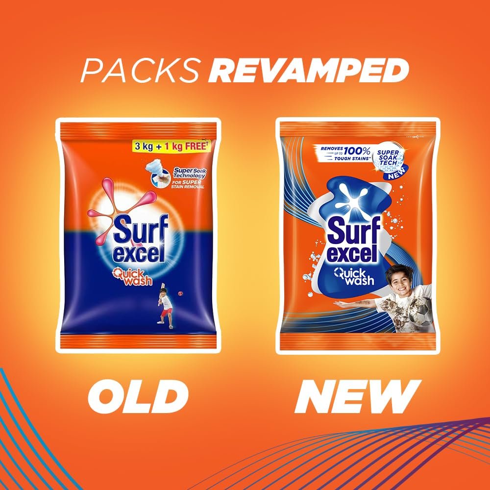 Surf Excel Quick Wash Detergent Powder With Power Of Lemon & Bleach | Removes Tough Stains - Image 4