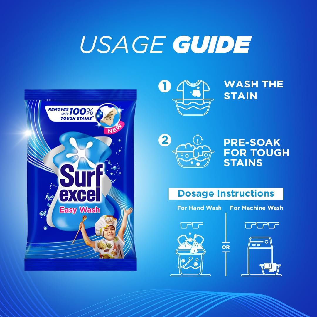 Surf Excel Easy Wash Detergent Powder Review – Powerful Stain Removal for Everyday Laundry - Image 3