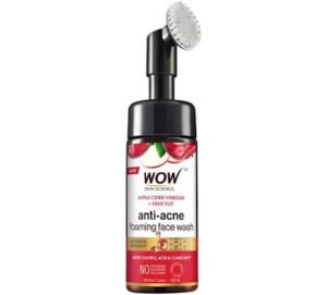 Read more about the article WOW Skin Science Apple Cider Vinegar Foaming Face Wash Review (With Built-in Brush)
