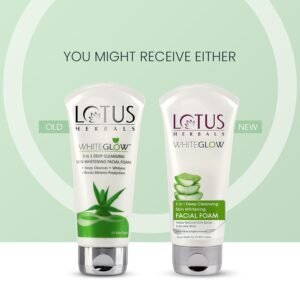Lotus Herbals 3 in 1 Deep Cleansing Facial Foam | Face Wash for Women & Men | Blocks Melanin Production | Acne & Oil-Control | Fades Dark Spots