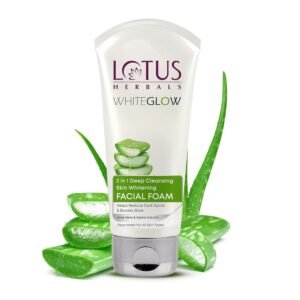 Lotus Herbals 3 in 1 Deep Cleansing Facial Foam | Face Wash for Women & Men | Blocks Melanin Production | Acne & Oil-Control | Fades Dark Spots